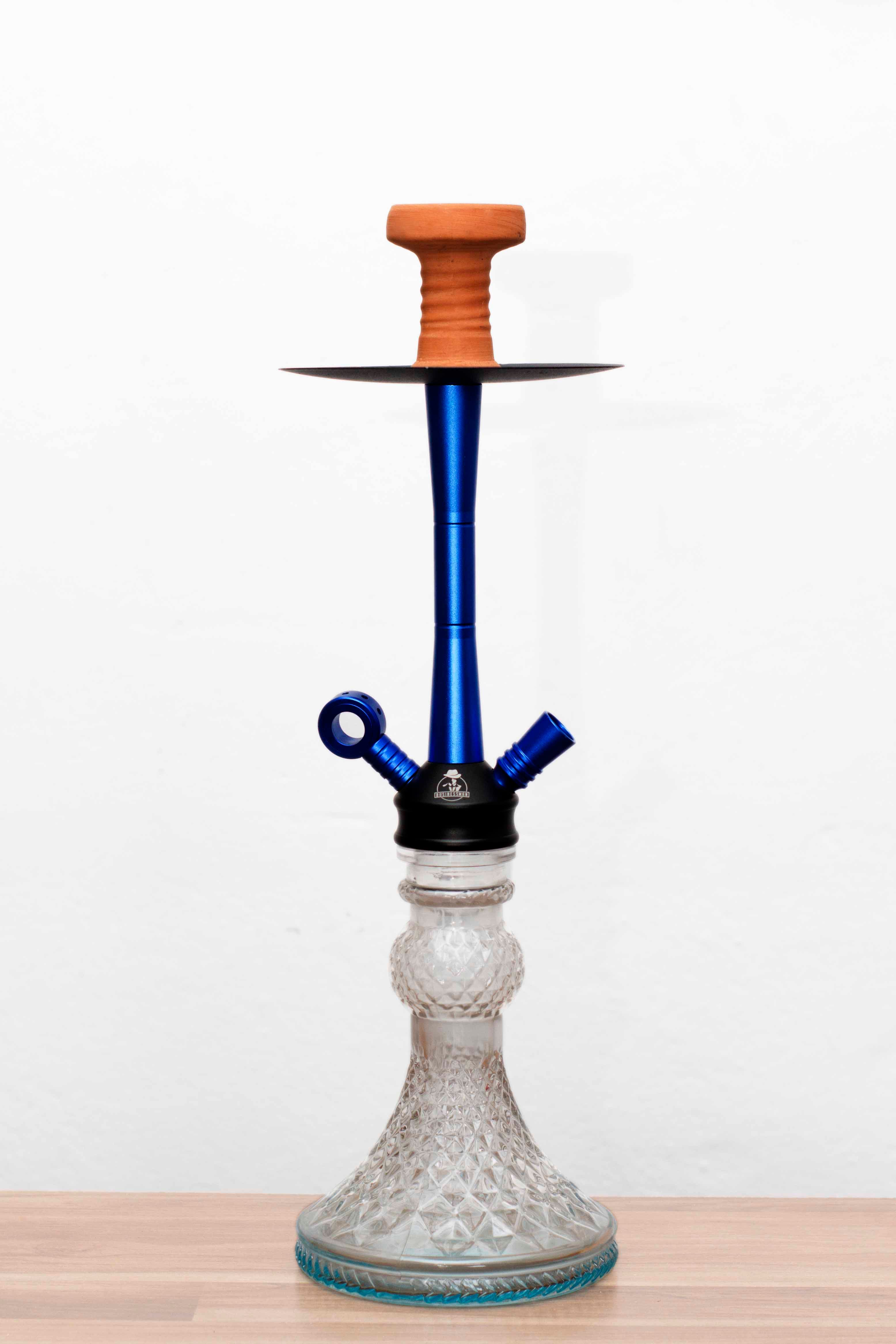 shisha pipe large clay - Blue